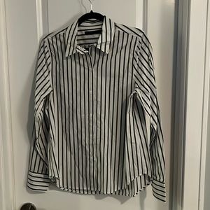 NWOT Jenni Kayne classic shirt - blue stripe